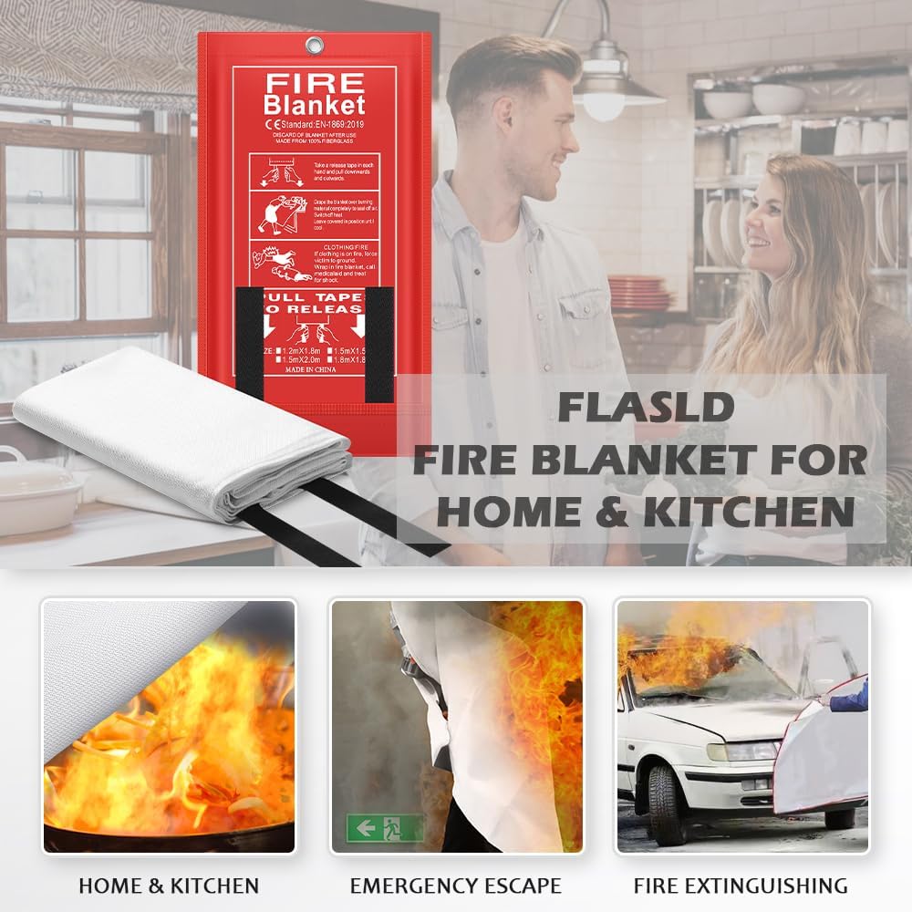 Fire Blanket Kitchen - TANAN 2026 Neueste Notfall-Feuerdecke 1 Stück