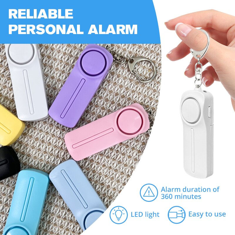 Personal Alarm Keychain - Persönlicher Sicherheitsalarm, Selbstverteidigung, 130 dB, lauter