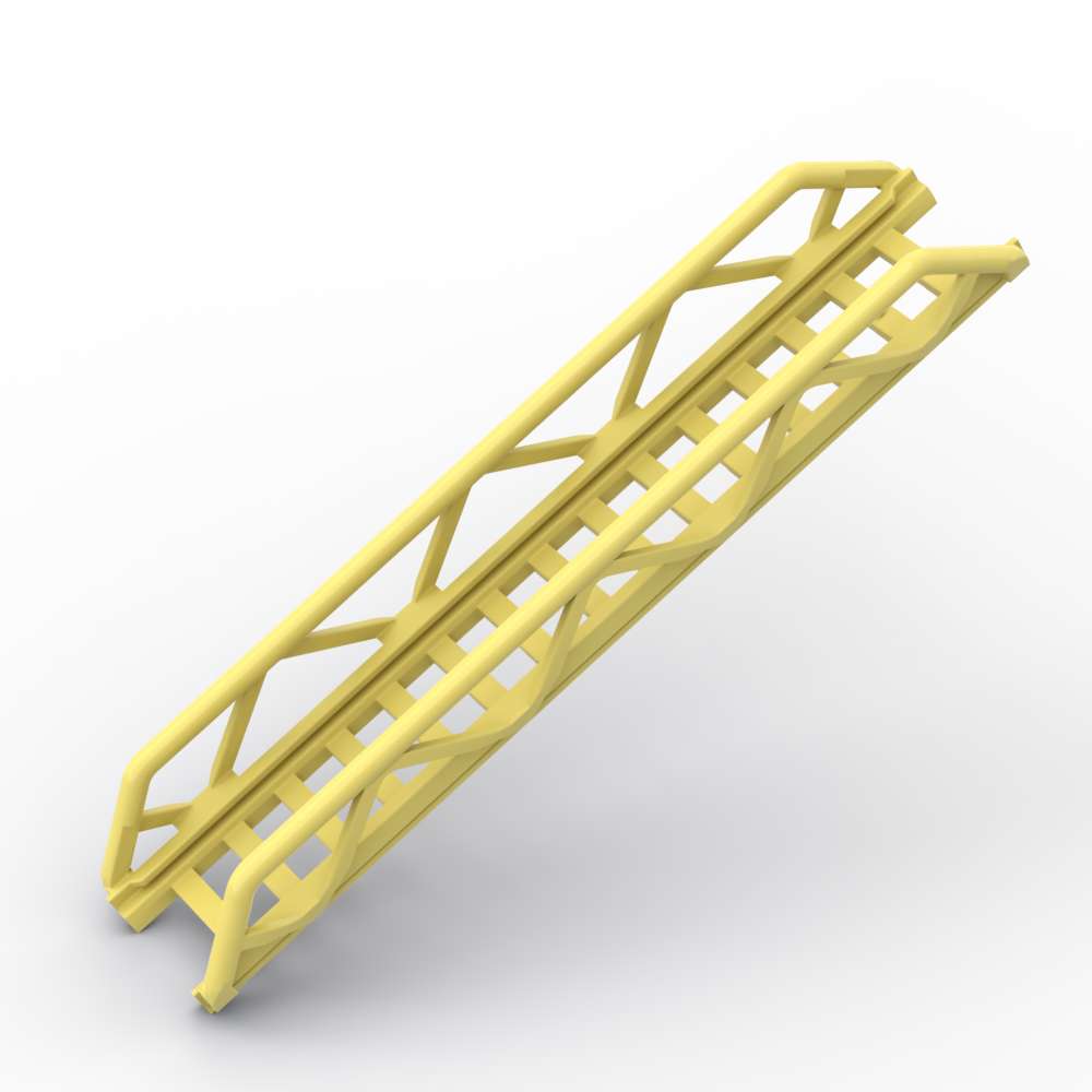 Fire Escape Ladder - MOC 1PCS Teil Ziegel 11299 Leiter