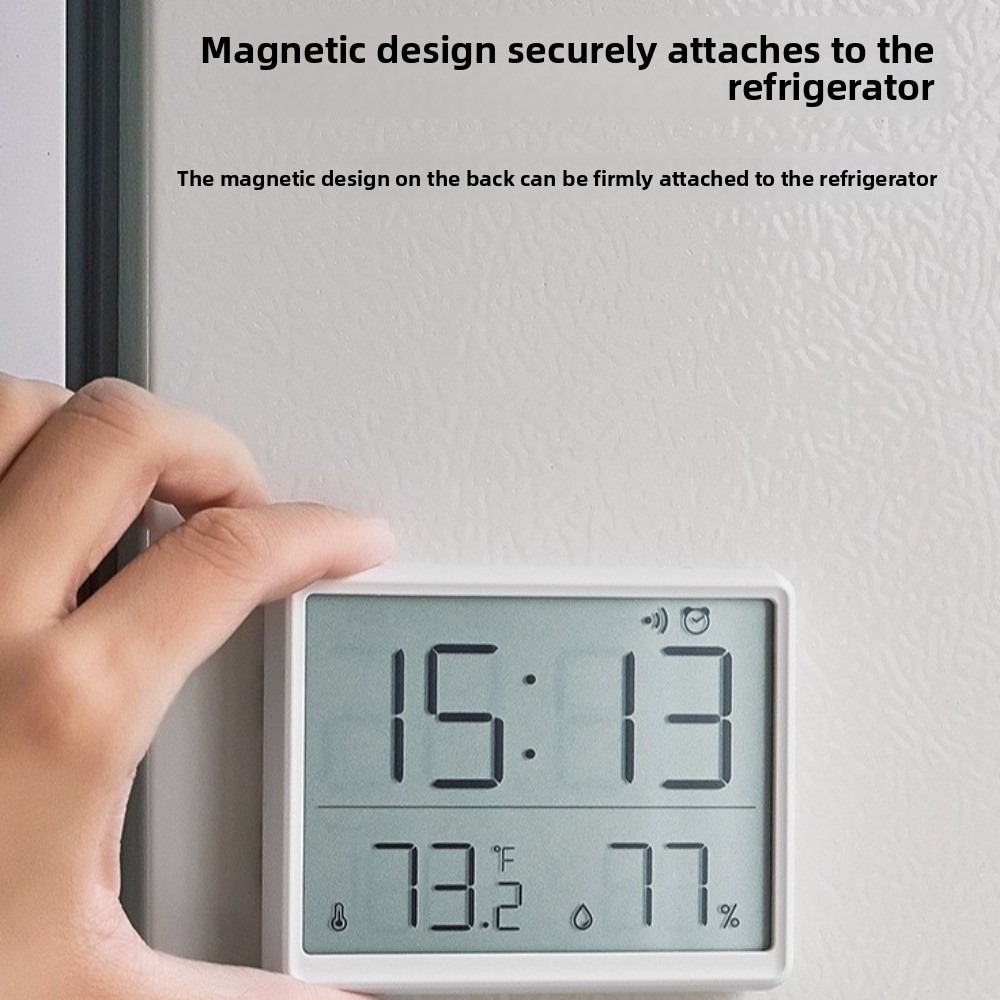 Pool Alarm Float - Magnetische Hängeuhr mit großem LCD-Bildschirm, digitaler