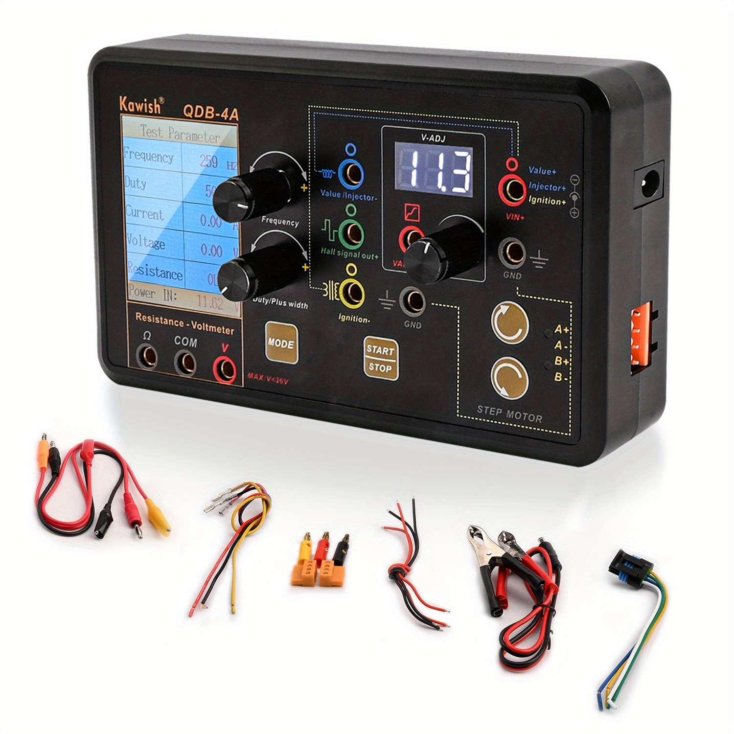 Co Detector Plug - Auto-Zündspulen-Tester Injektor-Magnetventil Leerlauf-Schrittmotor Instrumententester Fehlerdetektor Antriebssimulator