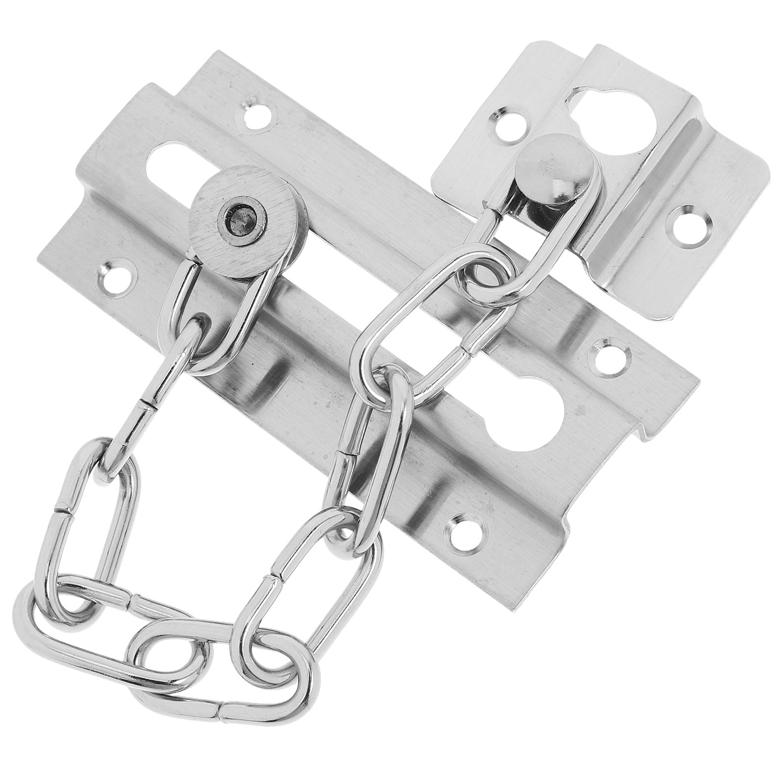 Security Chain Door - Kettenschloss-Türstopper, Diebstahlsicherung, Sicherheitshaken, Hotelriegel für Türblocker,