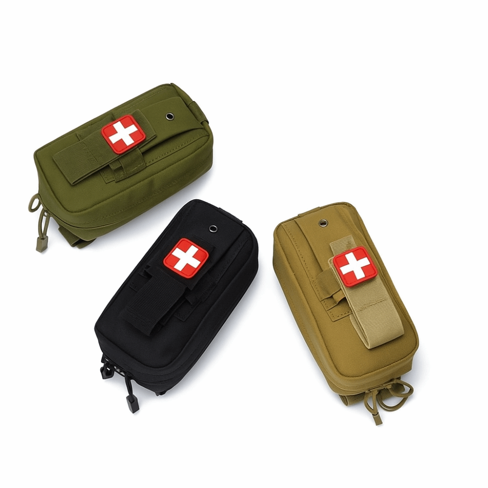 First Aid Bag Kit - Tragbares Erste-Hilfe-Set mit Oberschenkelhalterung, Leichtes Notfall-Rettungsset,
