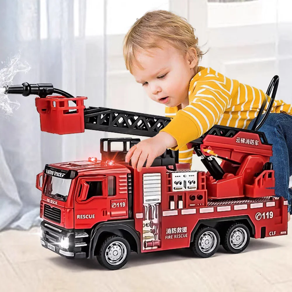 Fire Escape Ladder - 1/32 Feuerwehrauto Auto Spielzeugmodell mit Sound