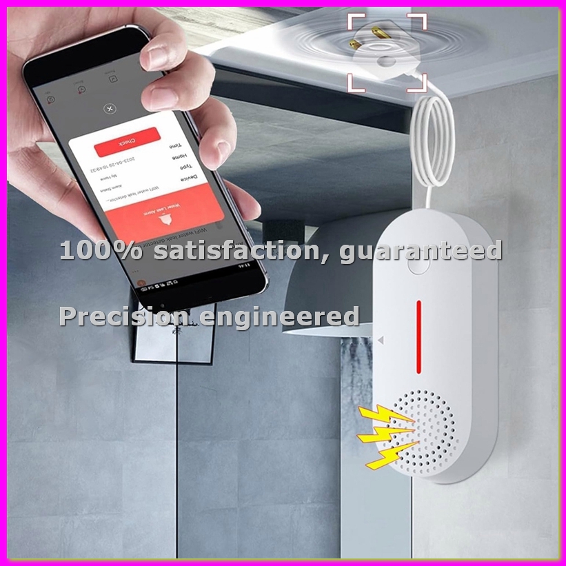 Water Alarm Sensor - Wasserdetektor-Alarm, Intelligenter Wassersensor, 100dB Wasserdetektor-Alarm mit