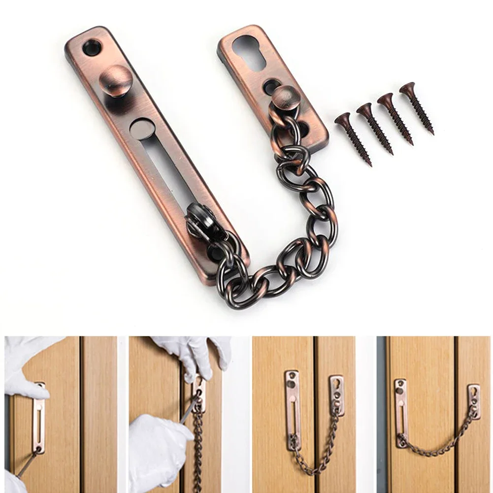 Security Chain Door - Türkette mit Schloss, Türschloss, Riegelkette, Kindersicherheit,