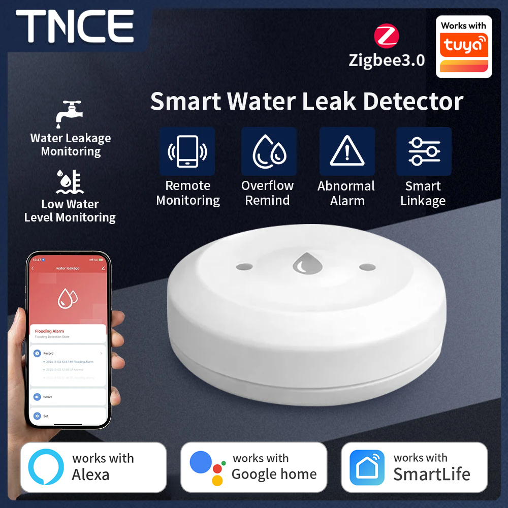 Water Alarm Sensor - TNCE ZigBee3.0 Tuya Smart Wasserdetektionssensor Alarm