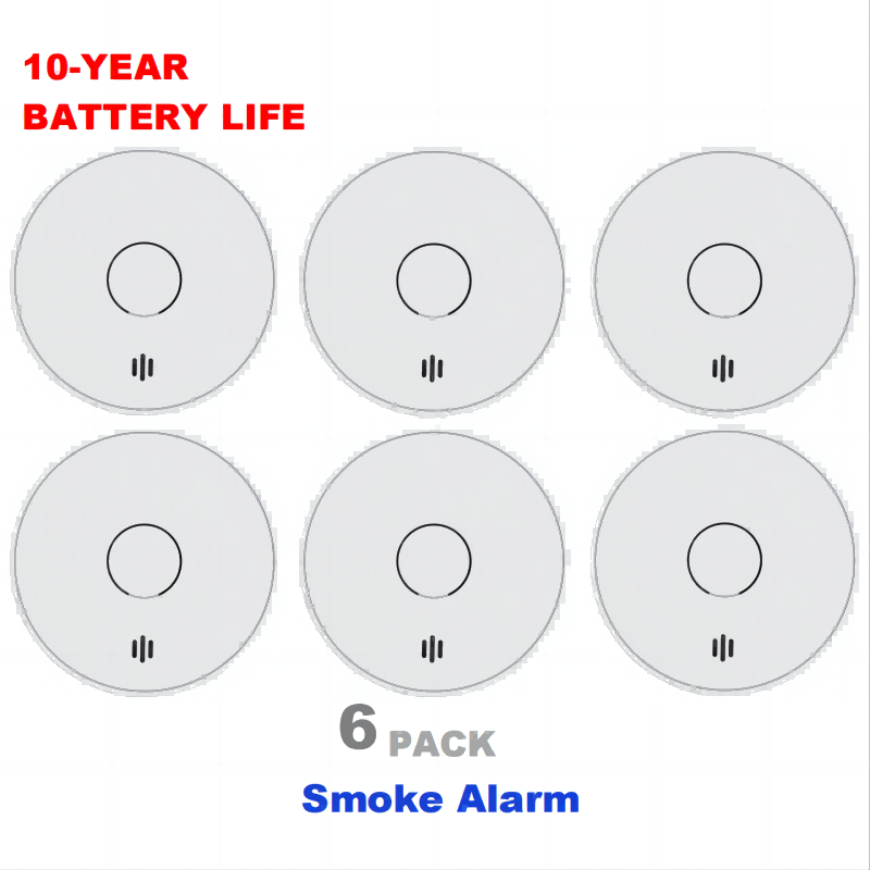 Smoke Detector Interconnected - V-Come Standalone-Rauchmelder für Zuhause, fotoelektrischer Rauchmelder
