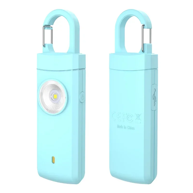 Personal Alarm Keychain - Selbstverteidigung LED Taschenlampe USB wiederaufladbare Schlüsselanhänger