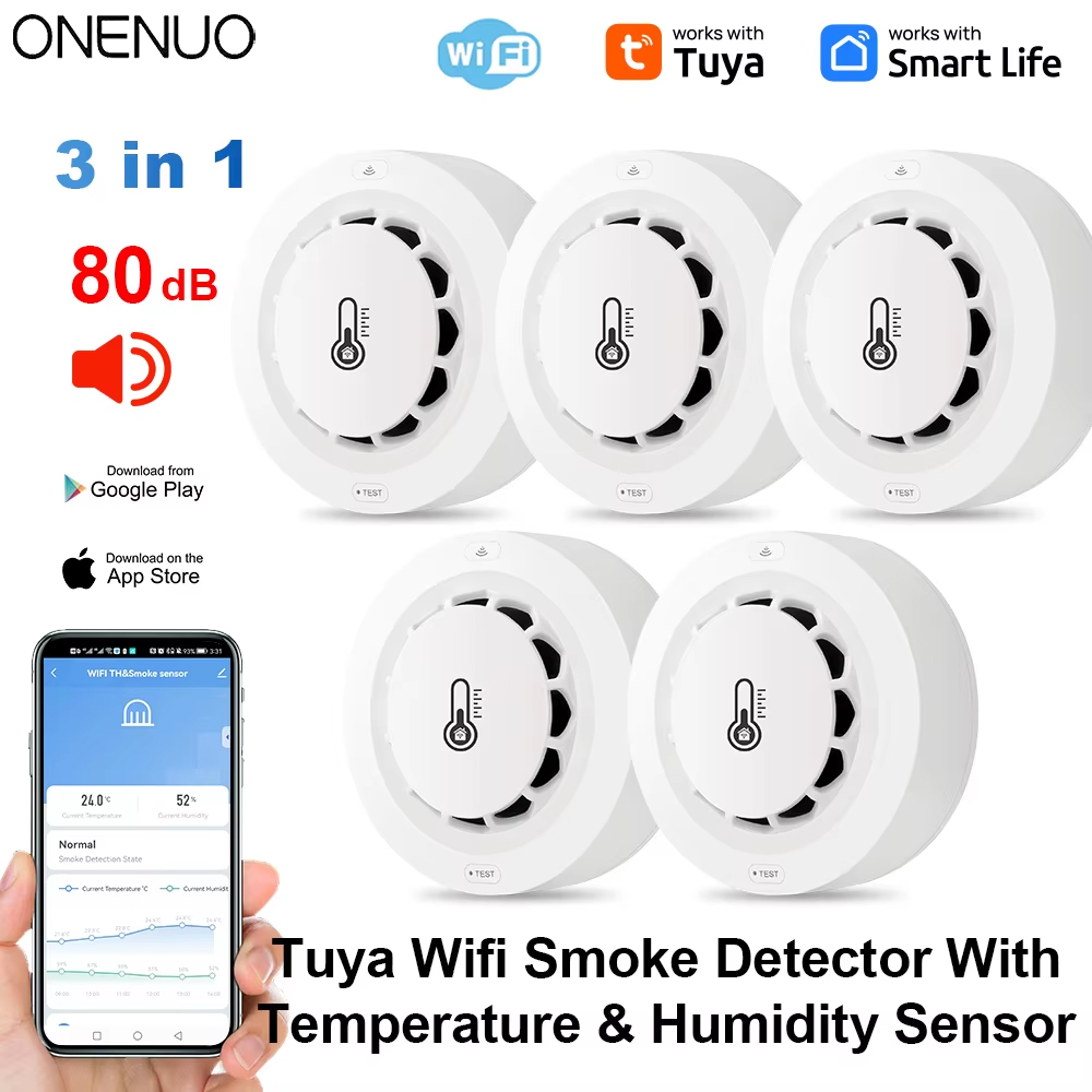 Tuya Wifi BT Zwei Verbindung R – Smoke Detector Interconnected Bewertung und Preis