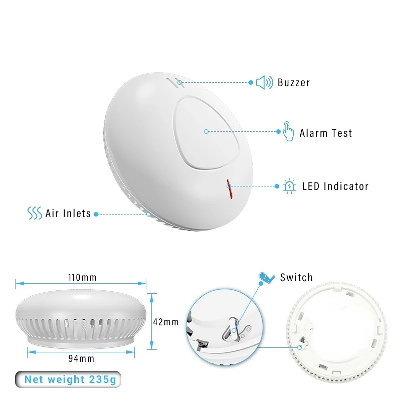 Smart-Home-Sicherheitsalarmsys – Smoke Detector Interconnected Bewertung und Preis