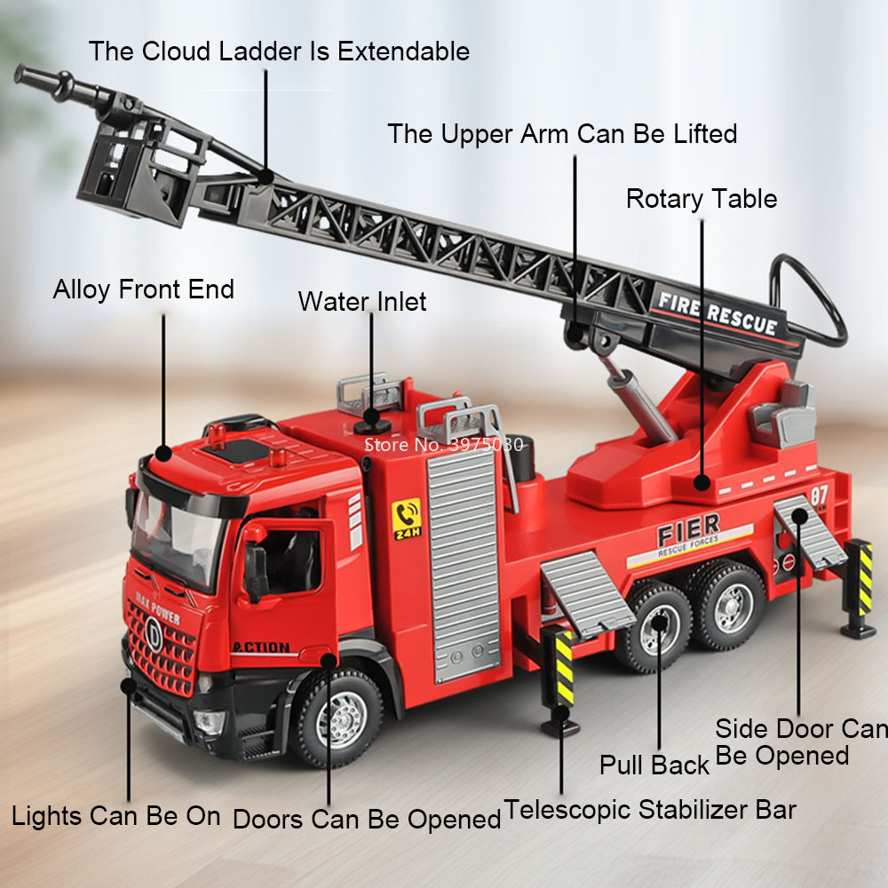 Feuerwehrauto im Maßstab 1:32, – Fire Escape Ladder Bewertung und Preis