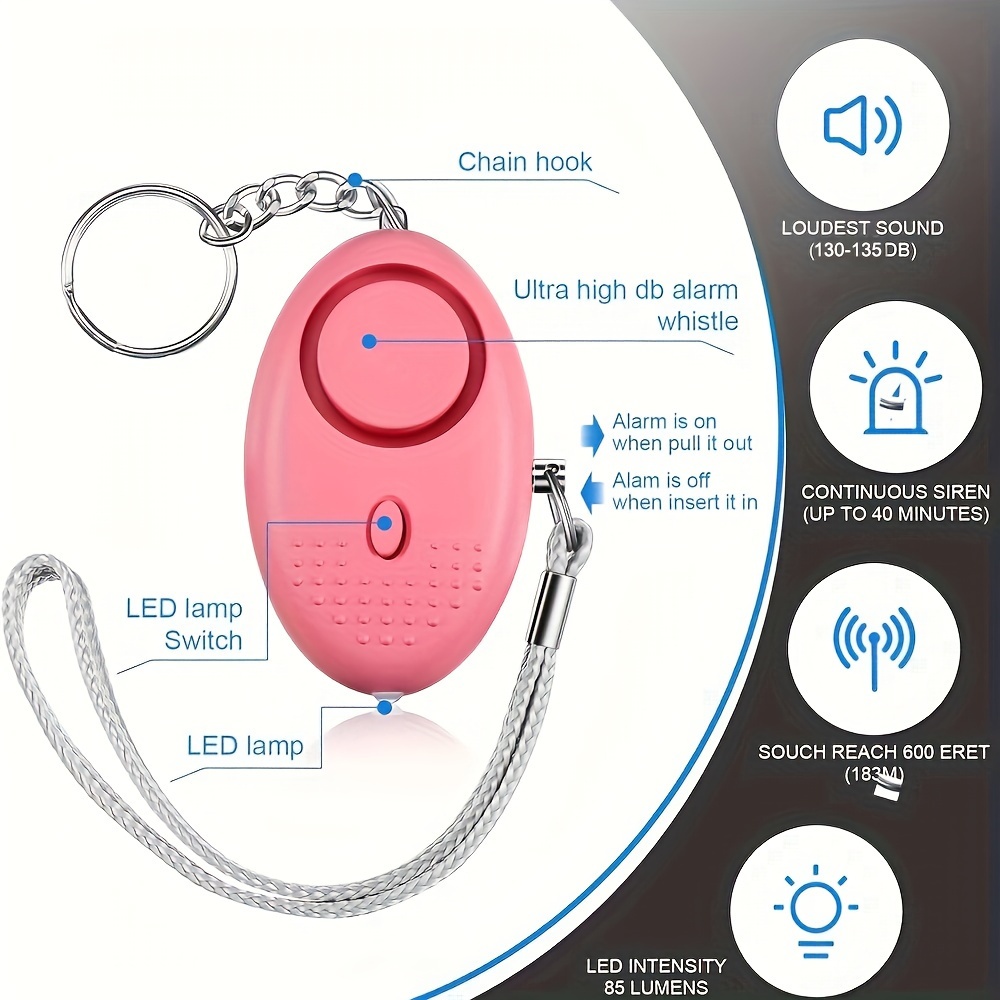 130 dB persönlicher Sicherheit – Personal Alarm Keychain Bewertung und Preis