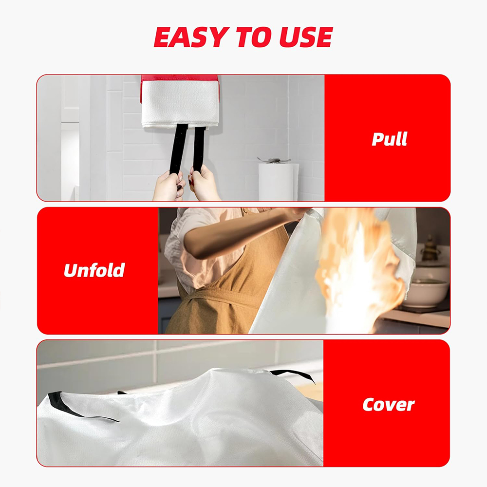 Feuerlöschdecke, 2 Stück, 2 x  – Fire Blanket Kitchen Bewertung und Preis