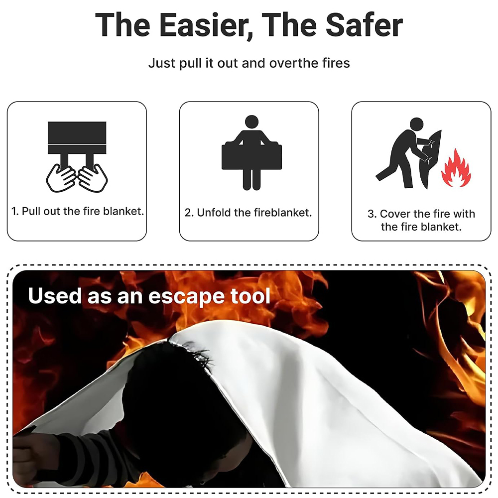 Feuerlöschdecke, 2 Stück, 2 x  – Fire Blanket Kitchen Bewertung und Preis