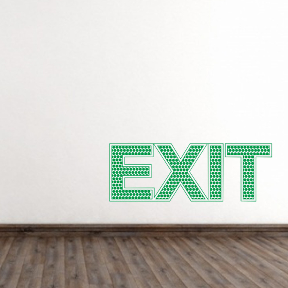 Notausgang-Wandaufkleber, Nach – Emergency Exit Sign Bewertung und Preis