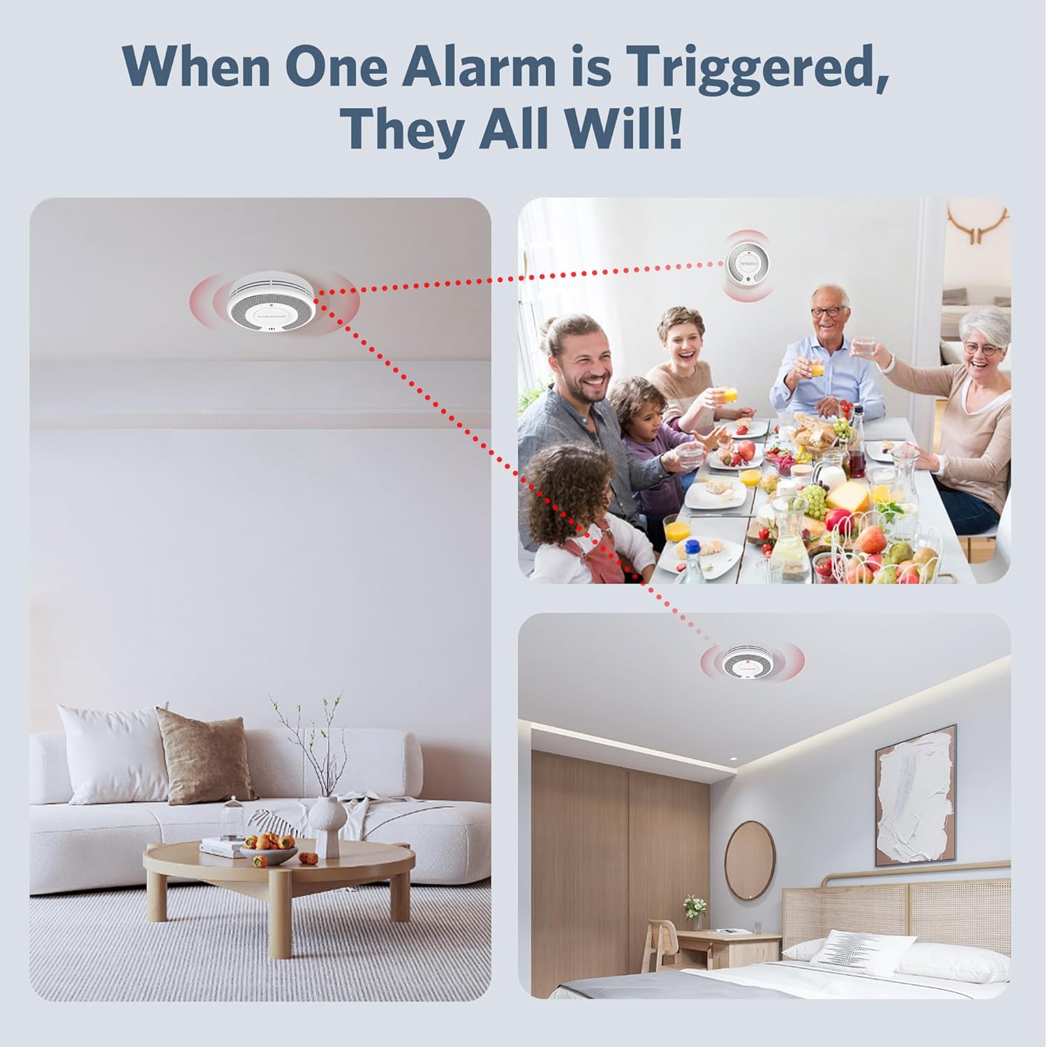 Drahtloser vernetzter Tuya-Rau – Smoke Detector Interconnected Bewertung und Preis