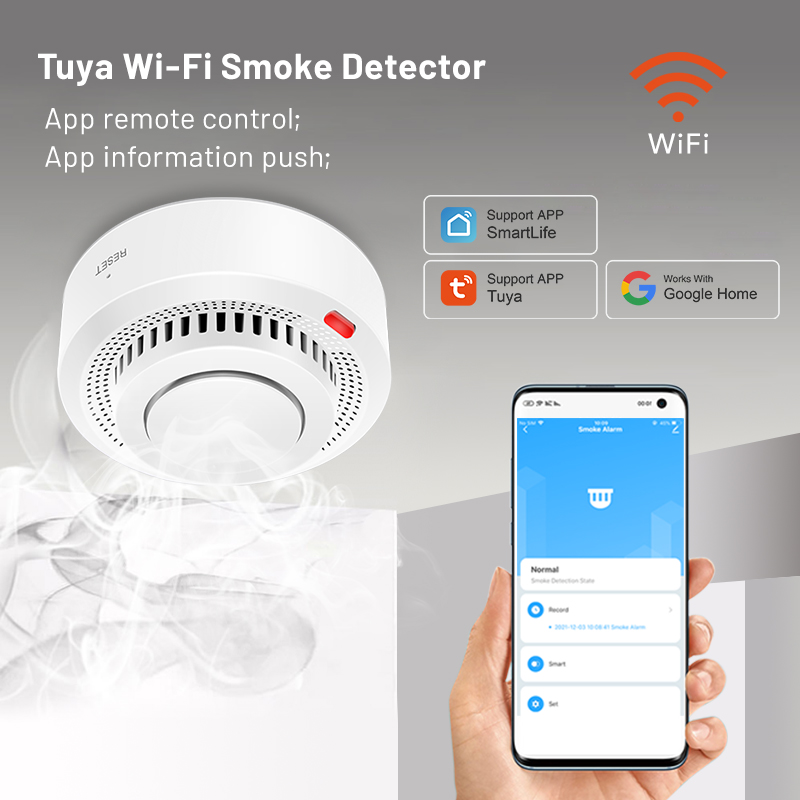 6er-Pack Tuya WiFi Smart Rauch – Smoke Detector Interconnected Bewertung und Preis